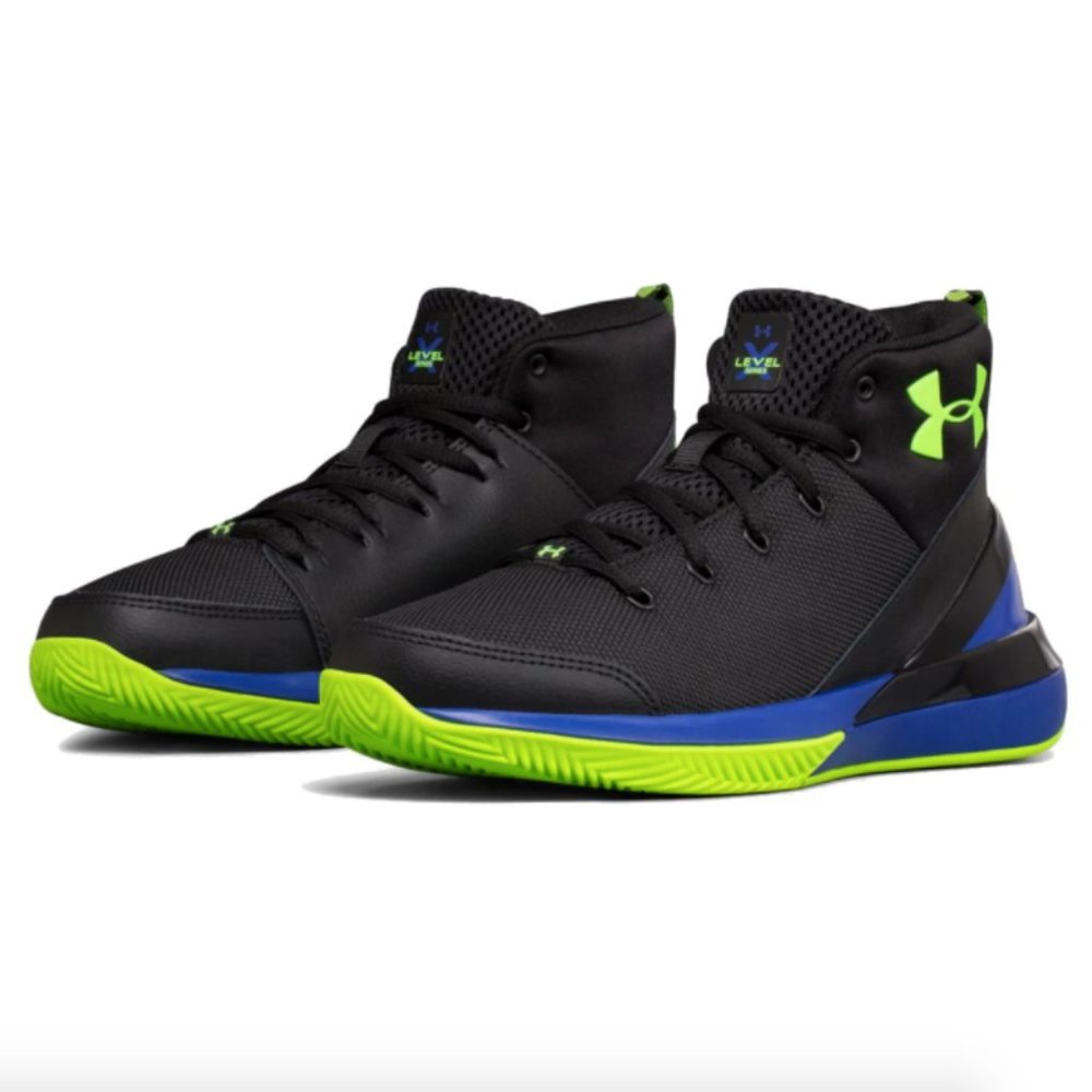 ⛔️SOLD⛔️ Black Blue Running Basketball Shoes 6Y